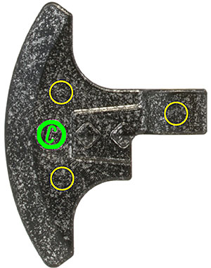 axe head left face